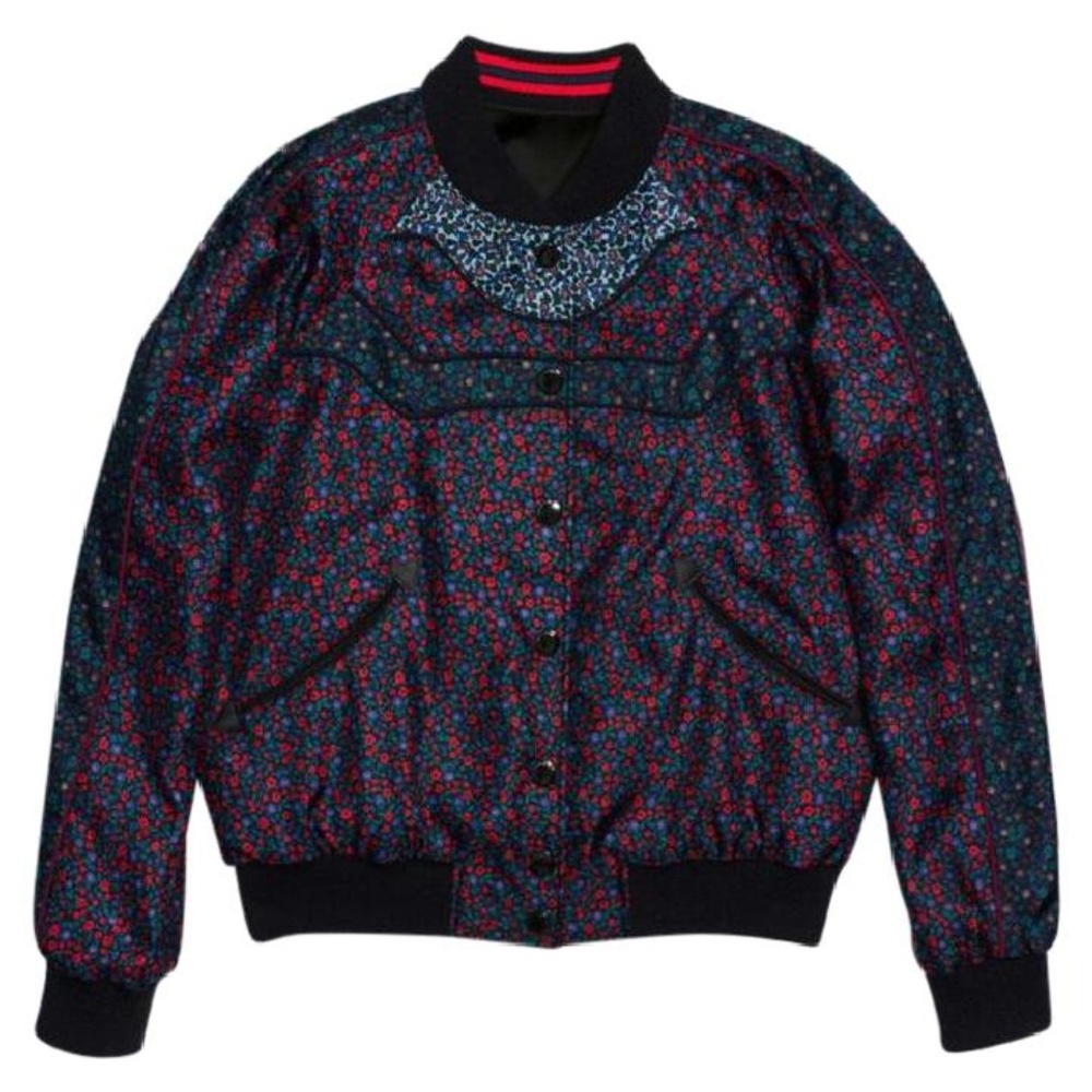 Coach Multicolor Reversible Ranch Floral Varsity Jacket Size XS NEW